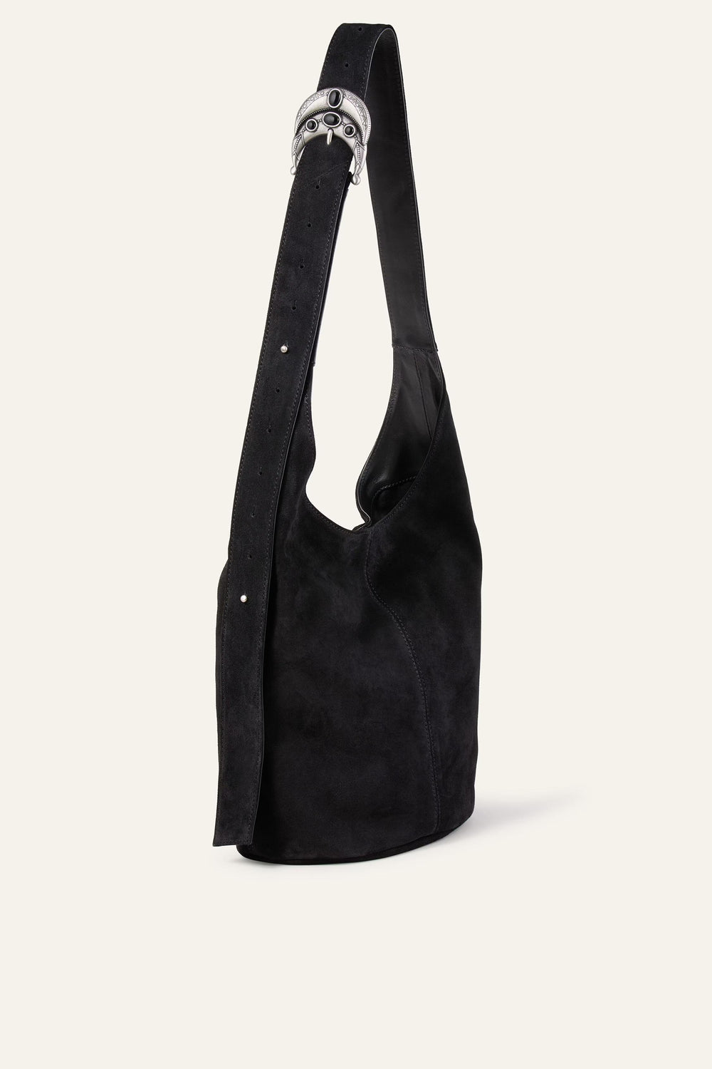 Leather Bucket Bag Youyou Black