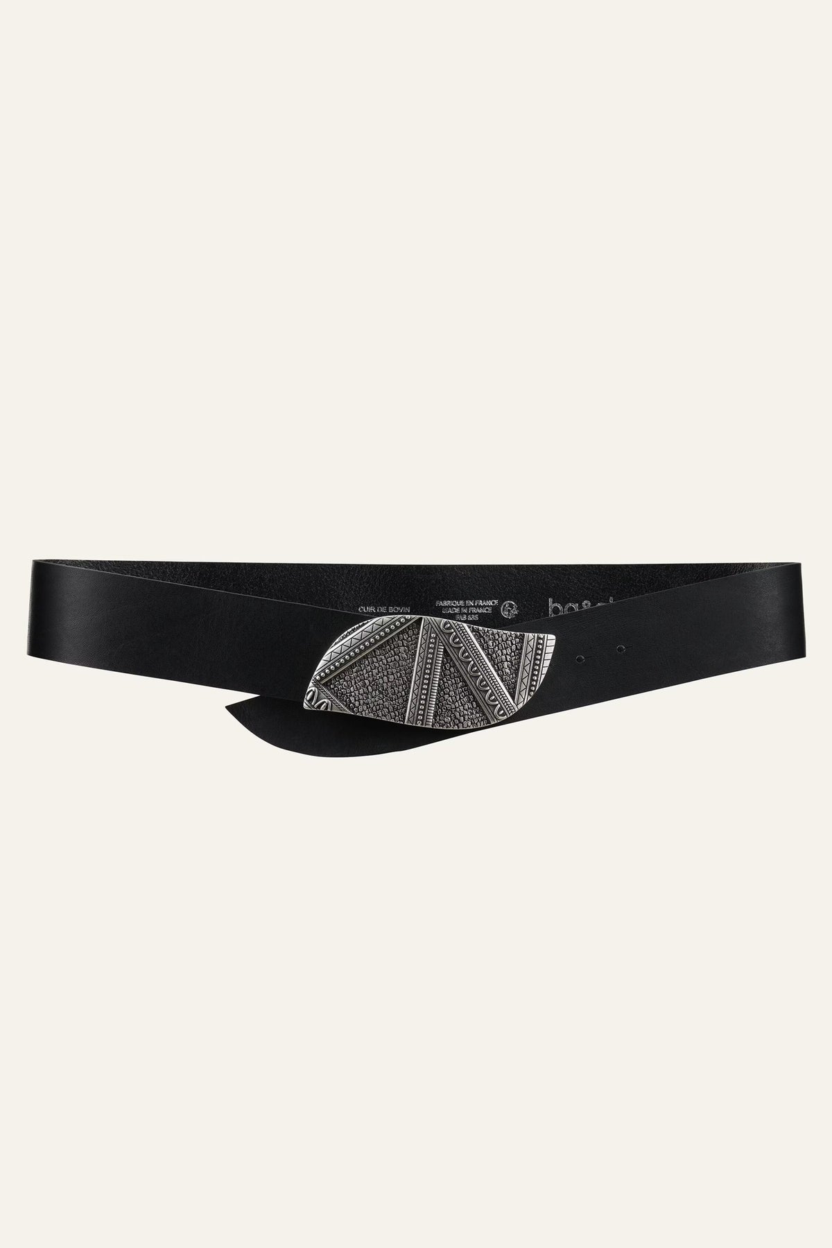 Leather Belt Beira Black