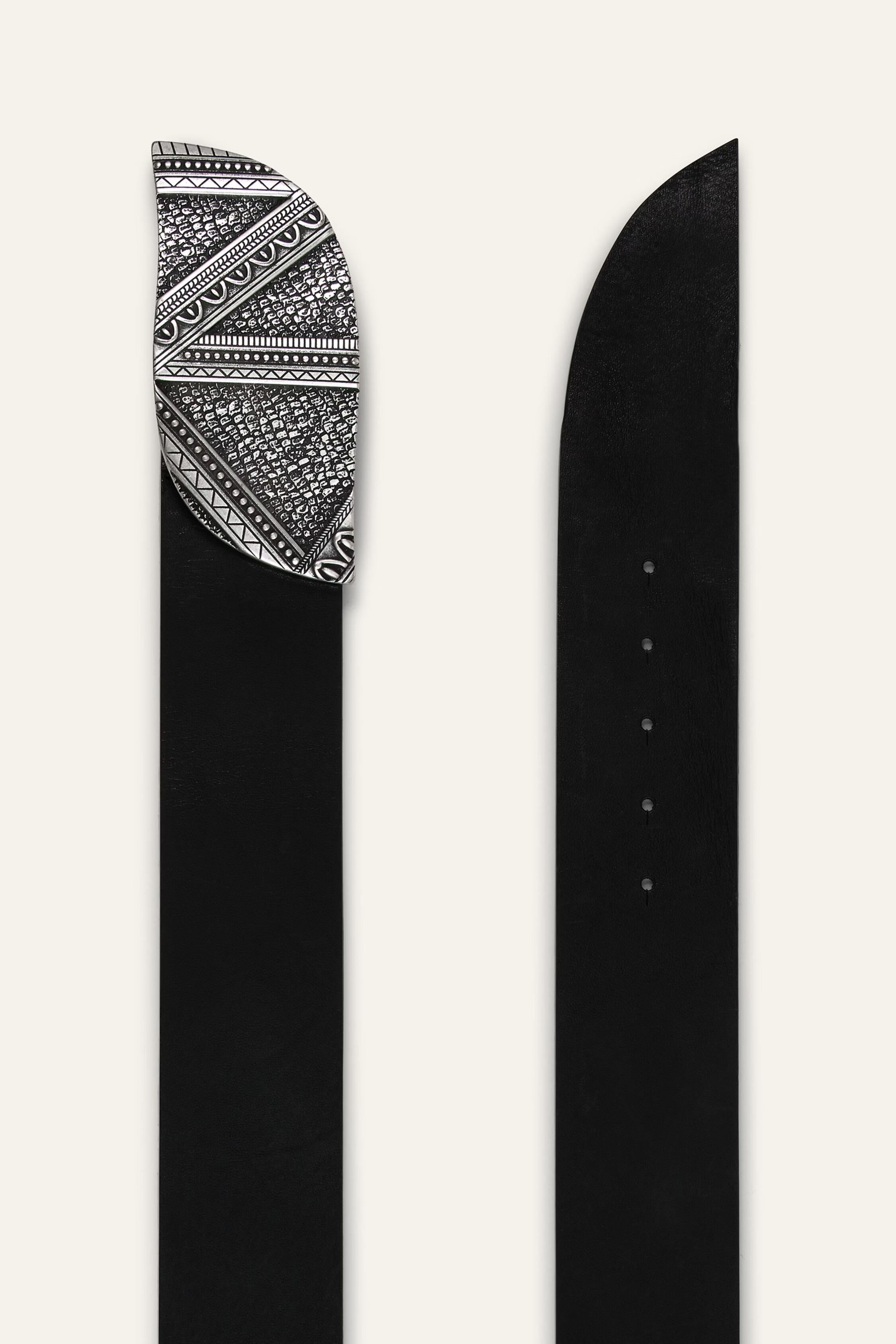 Leather Belt Beira Black