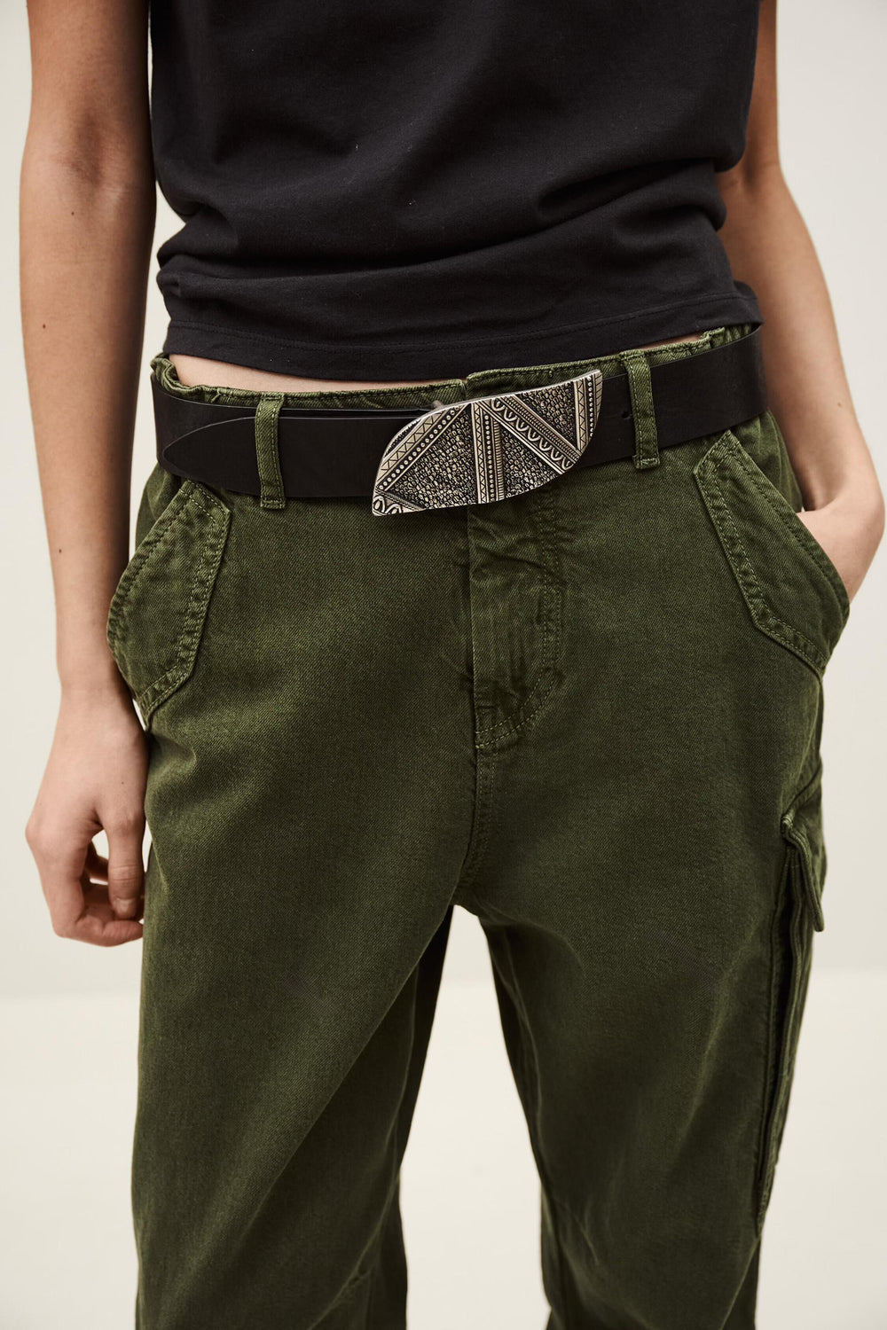 Leather Belt Beira Black