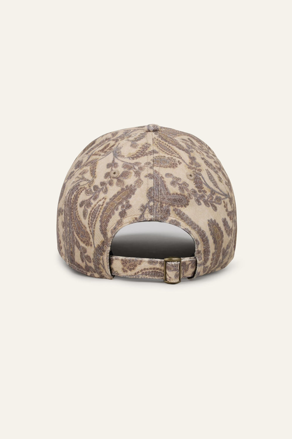Patterned Cotton Baseball Cap Hari Off-White