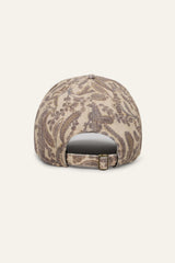 Patterned Cotton Baseball Cap Hari Off-White