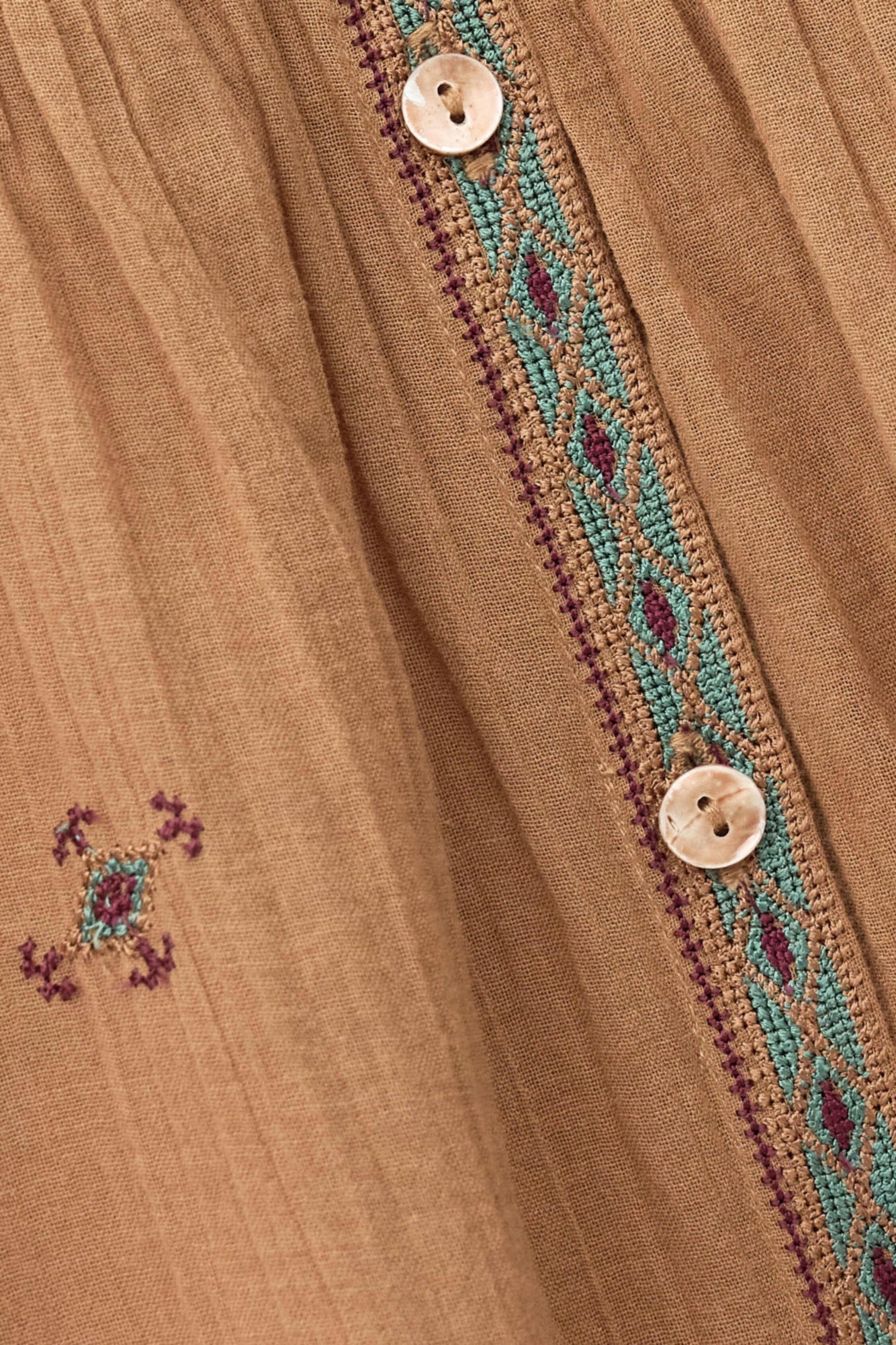 Embroidered Shirt Dalila Beige