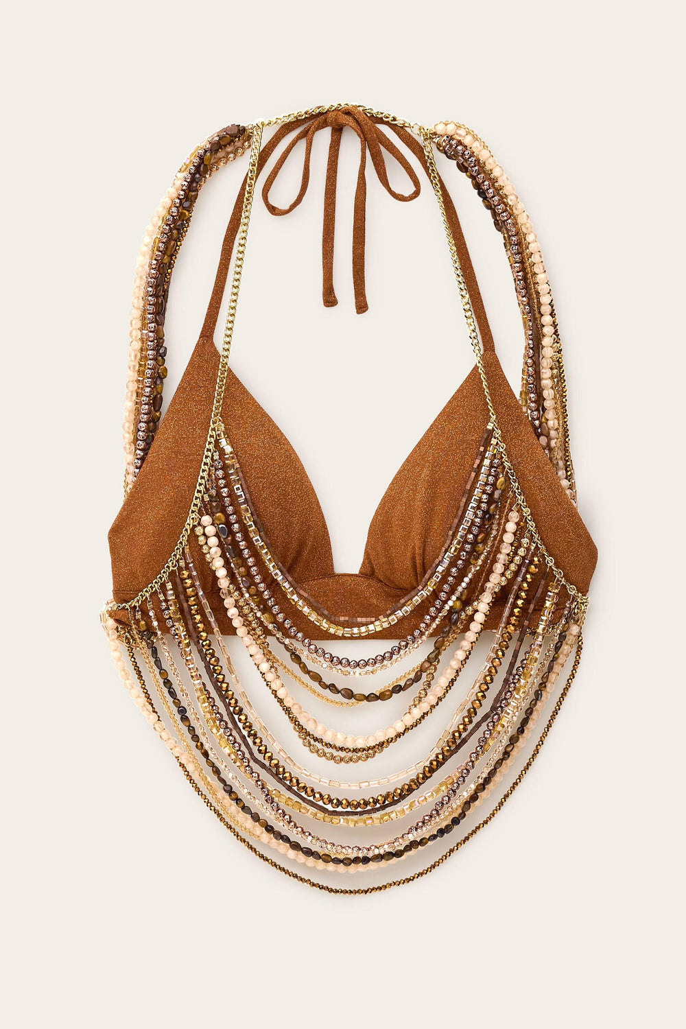 Beaded Top Cheops Brown
