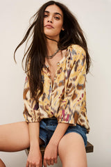Patterned Shirt Maelle Yellow