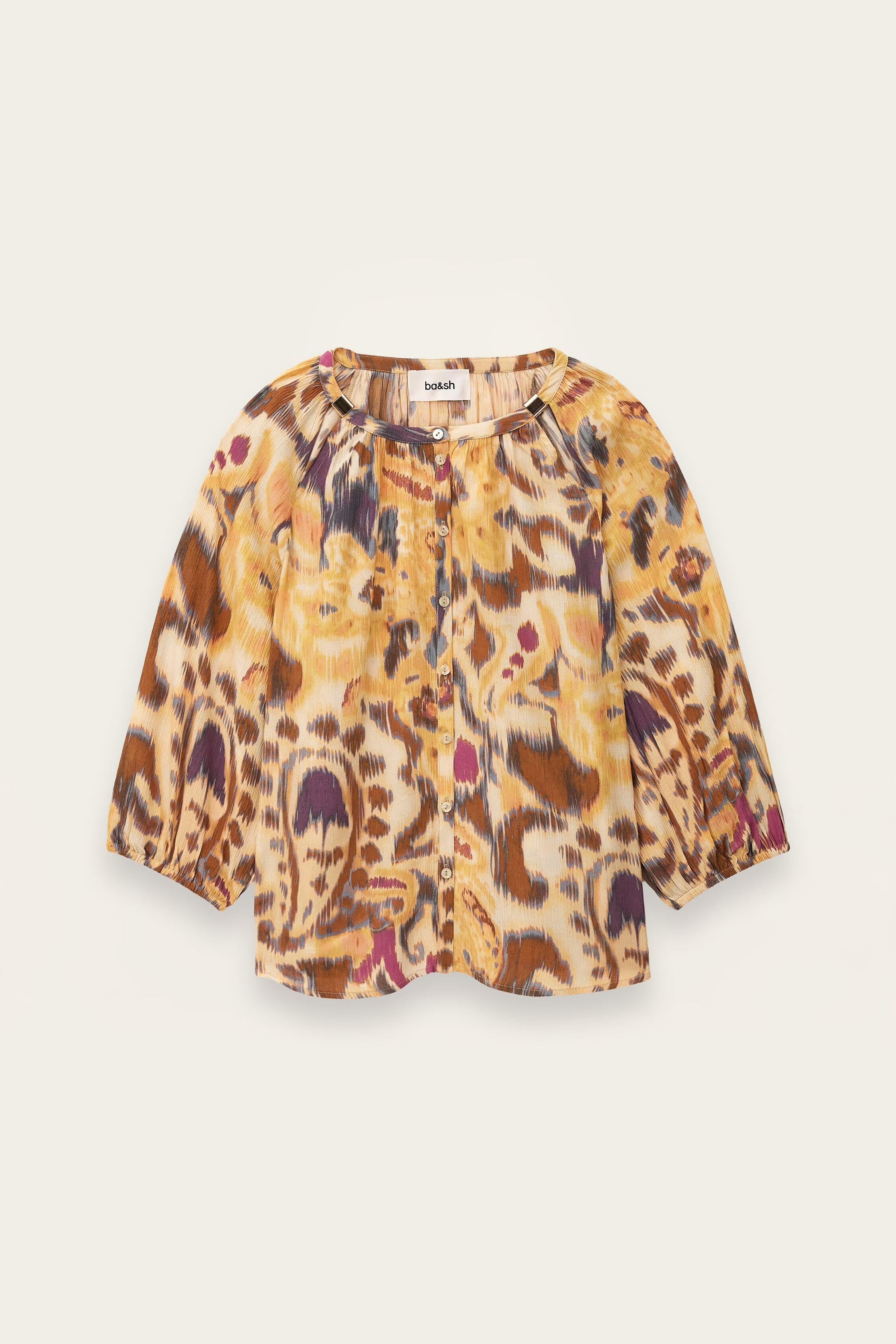 Patterned Shirt Maelle Yellow