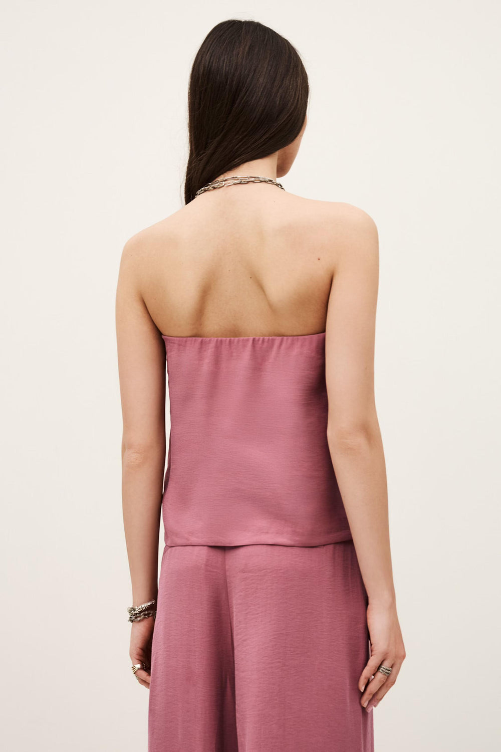 Strapless Bustier Top Deborah Pink