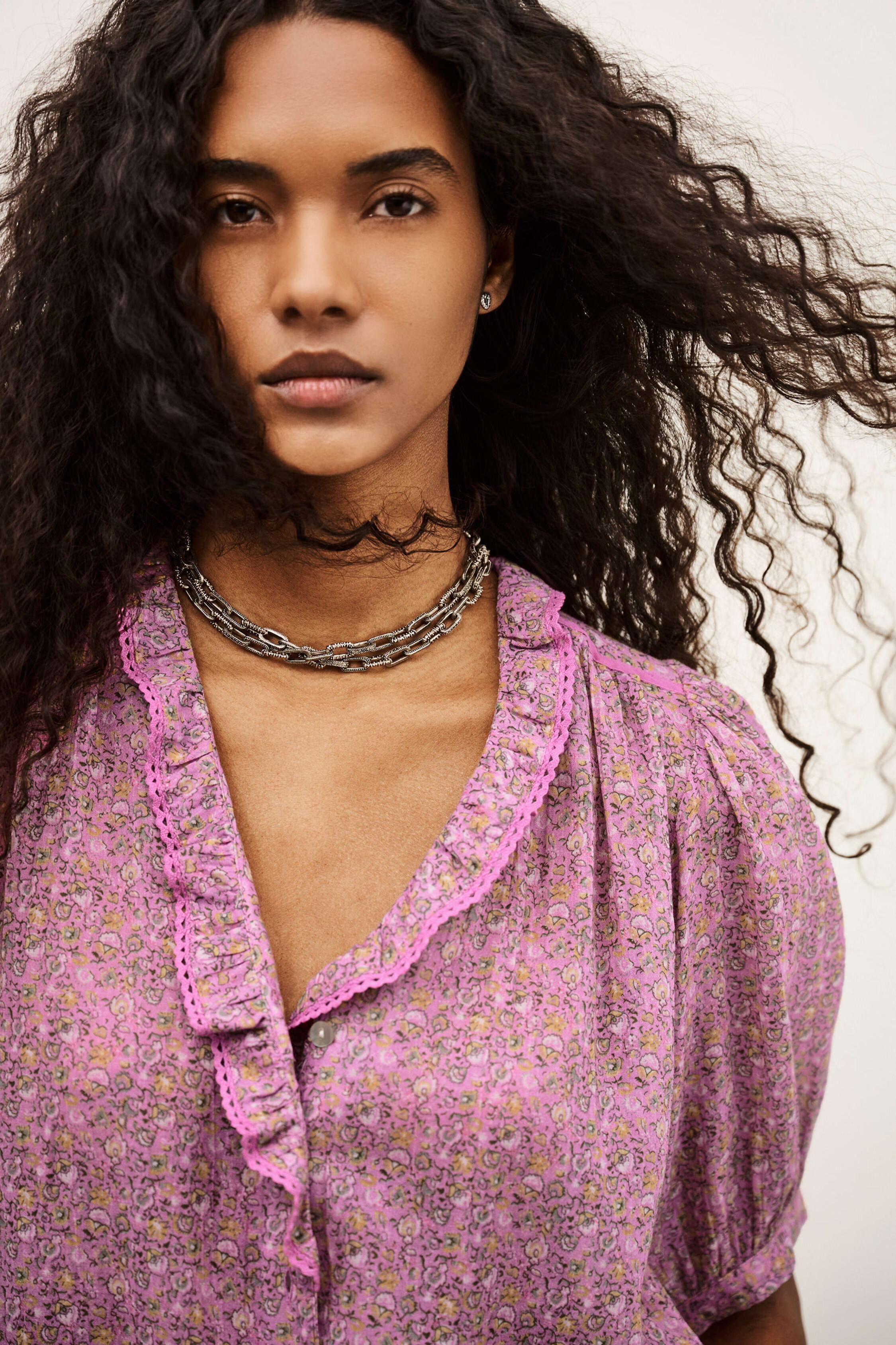 Patterned Shirt Physalys Pink