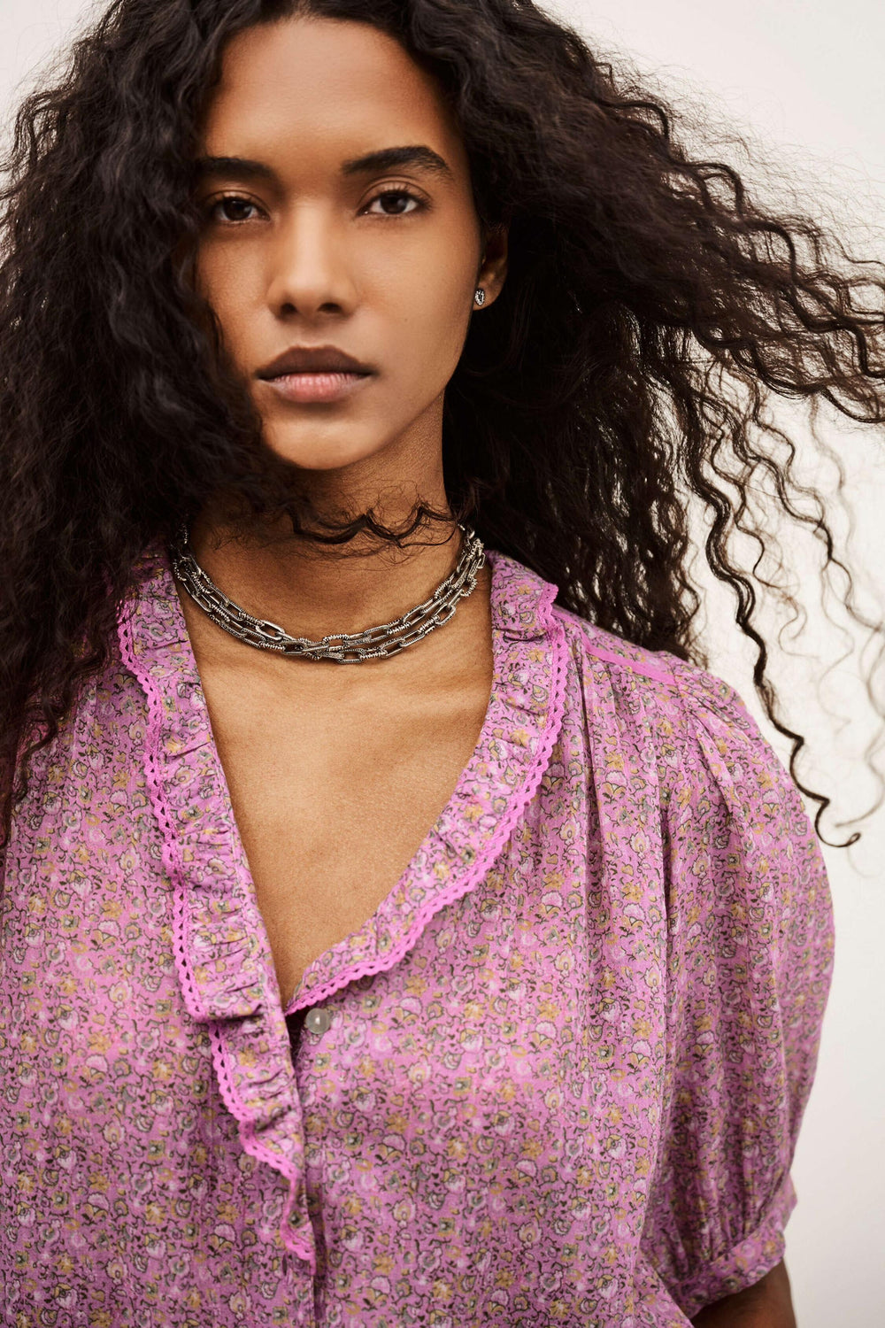 Patterned Shirt Physalys Pink