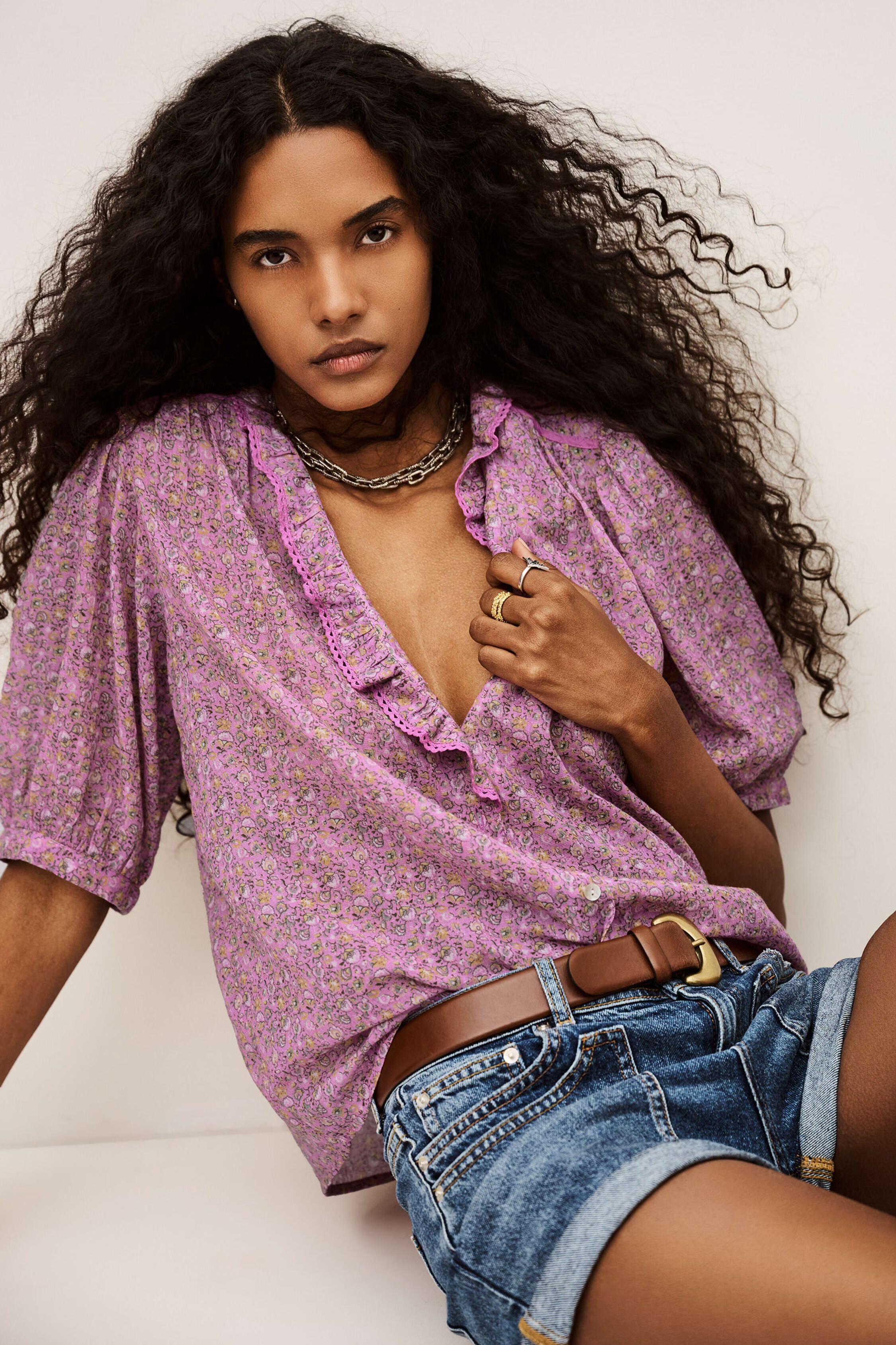 Patterned Shirt Physalys Pink