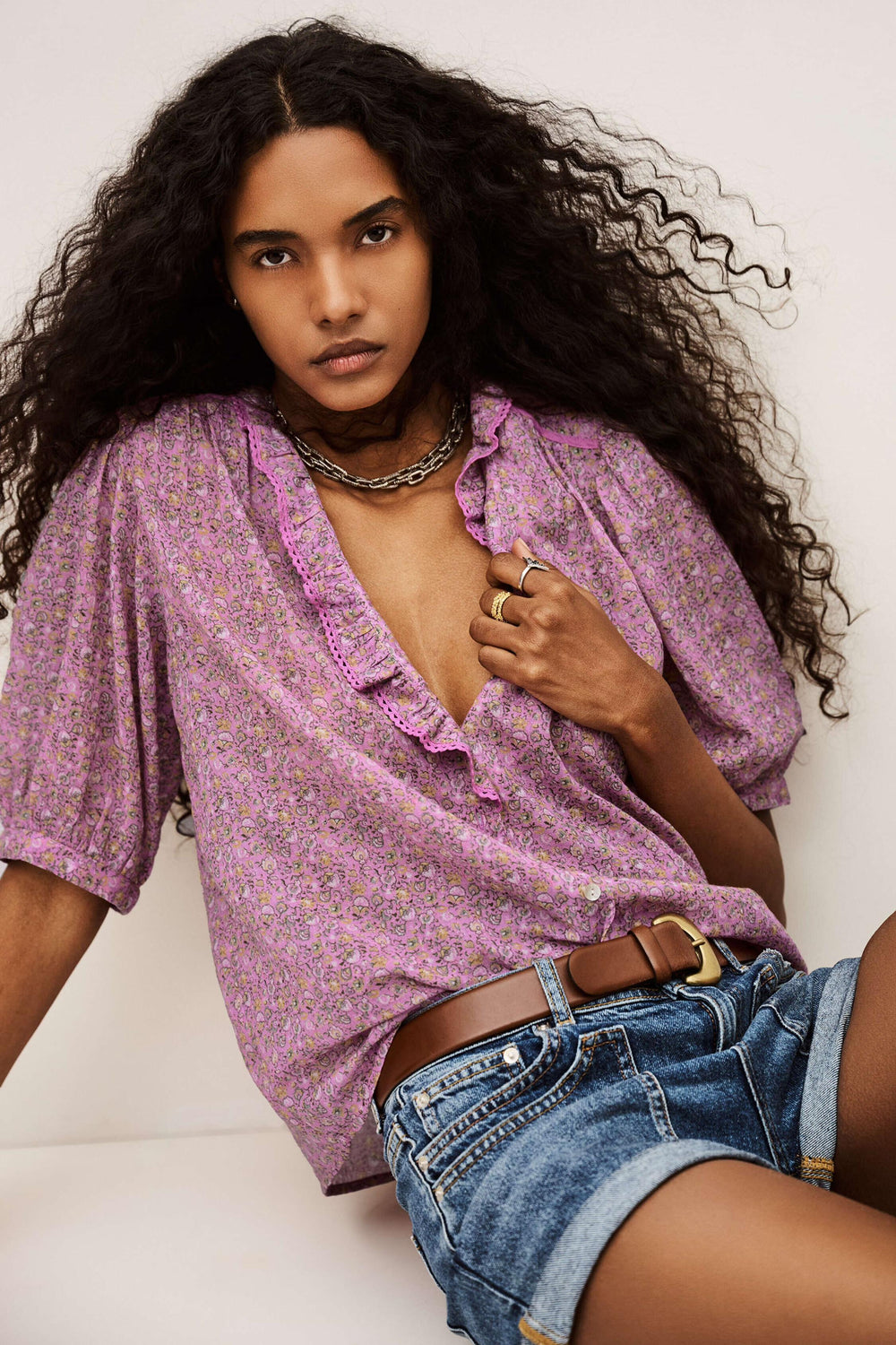 Patterned Shirt Physalys Pink