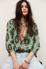 Patterned Shirt Odelie Green