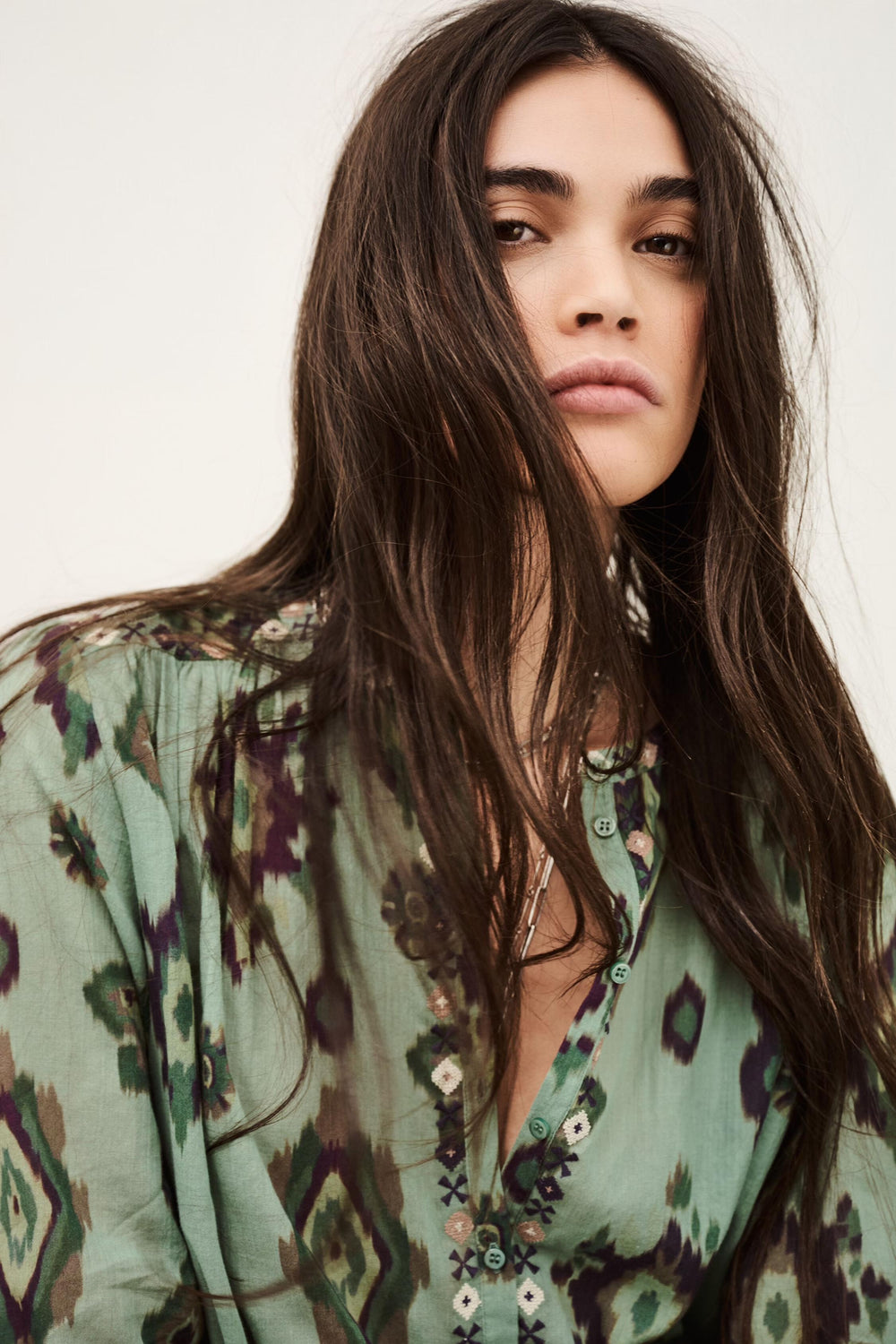 Patterned Shirt Odelie Green