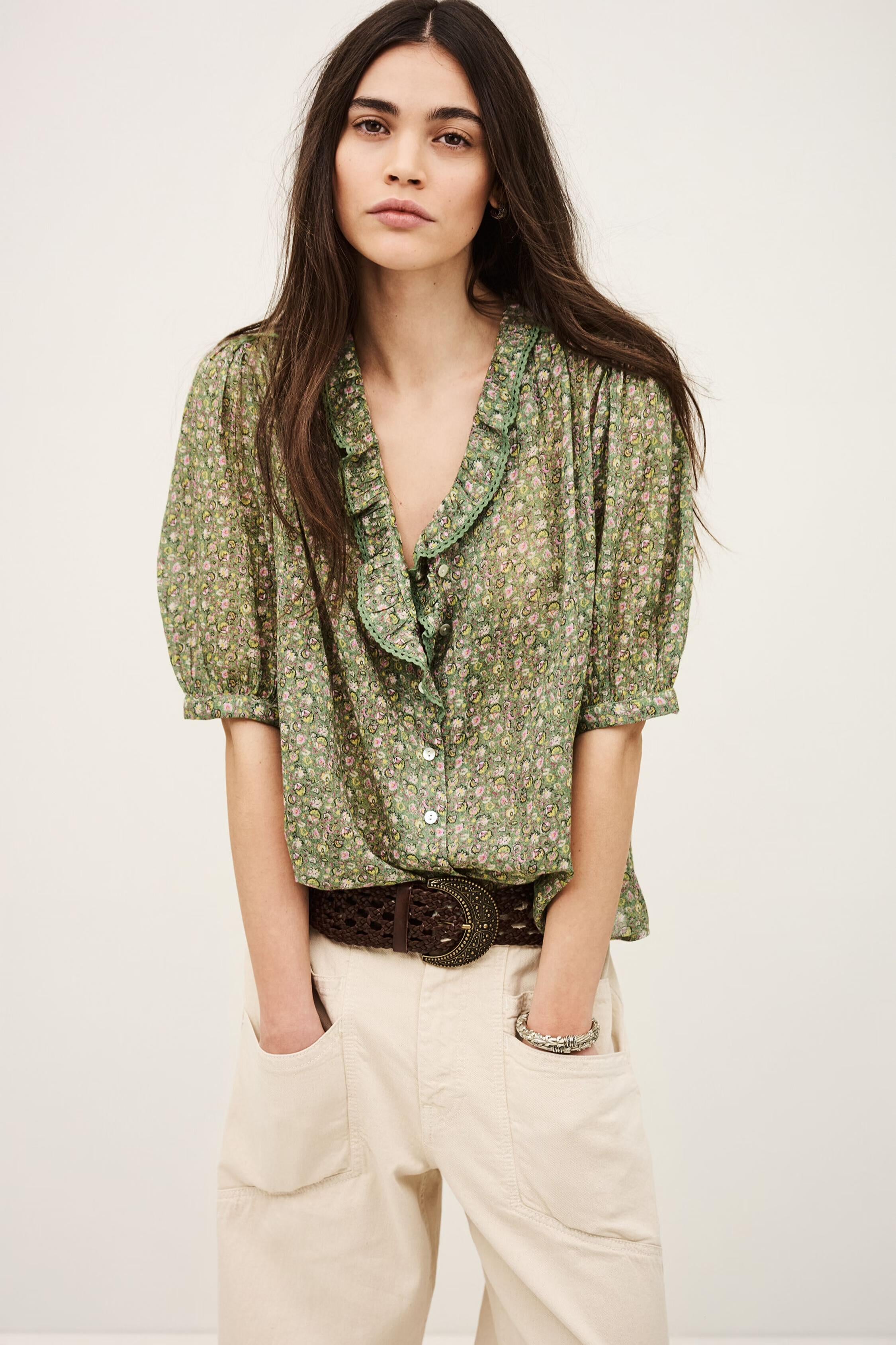 Patterned Shirt Physalys Green