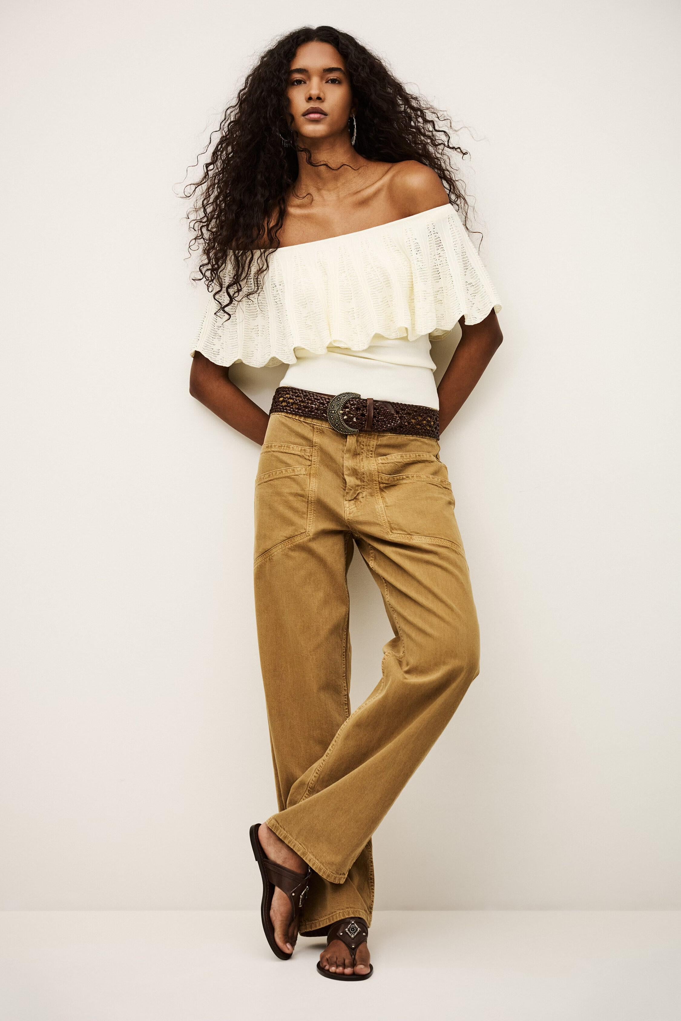 Off-The-Shoulder Top Salda Off-White