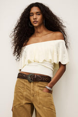 Off-The-Shoulder Top Salda Off-White