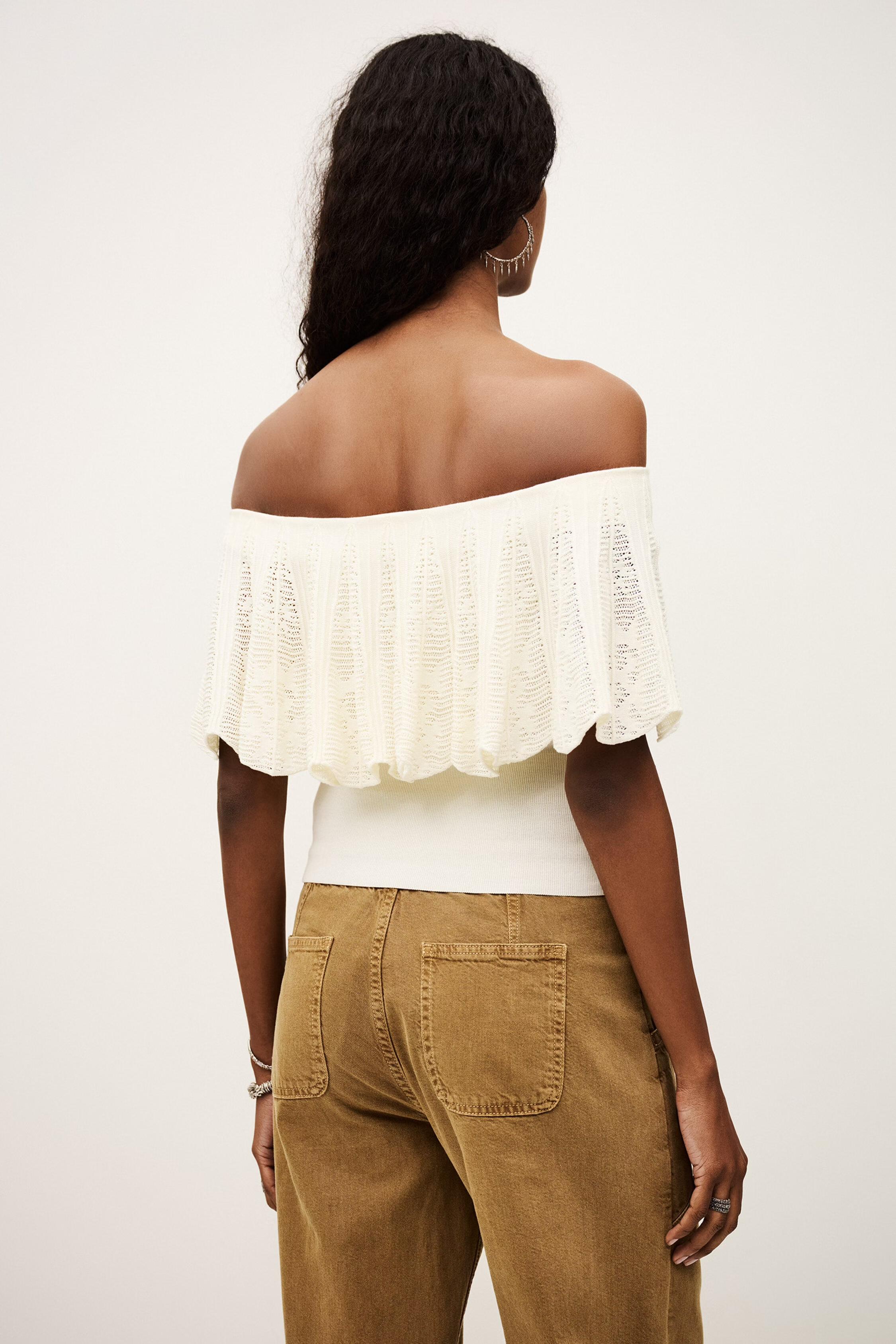 Off-The-Shoulder Top Salda Off-White