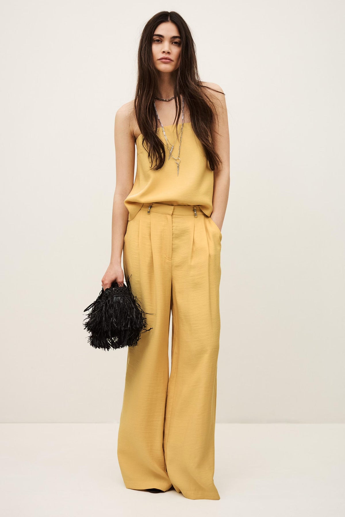 Strapless Bustier Top Deborah Yellow
