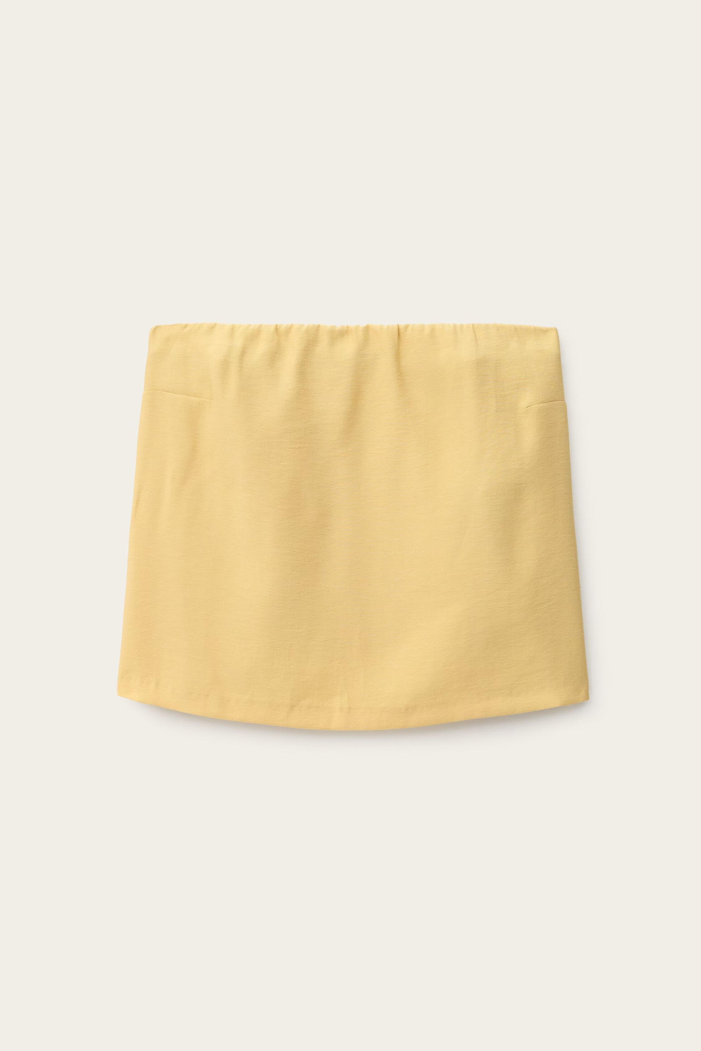 Strapless Bustier Top Deborah Yellow
