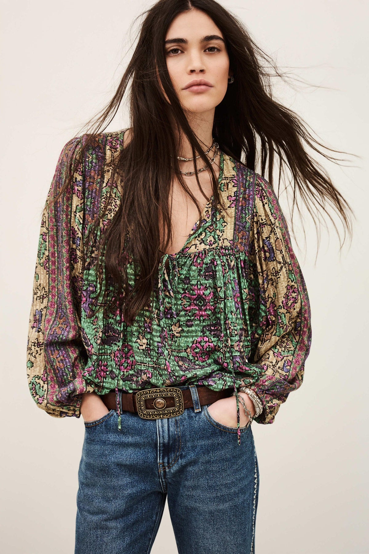 Loose Blouse Pamila Green