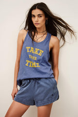 Cotton Sports Tank Vilma Blue
