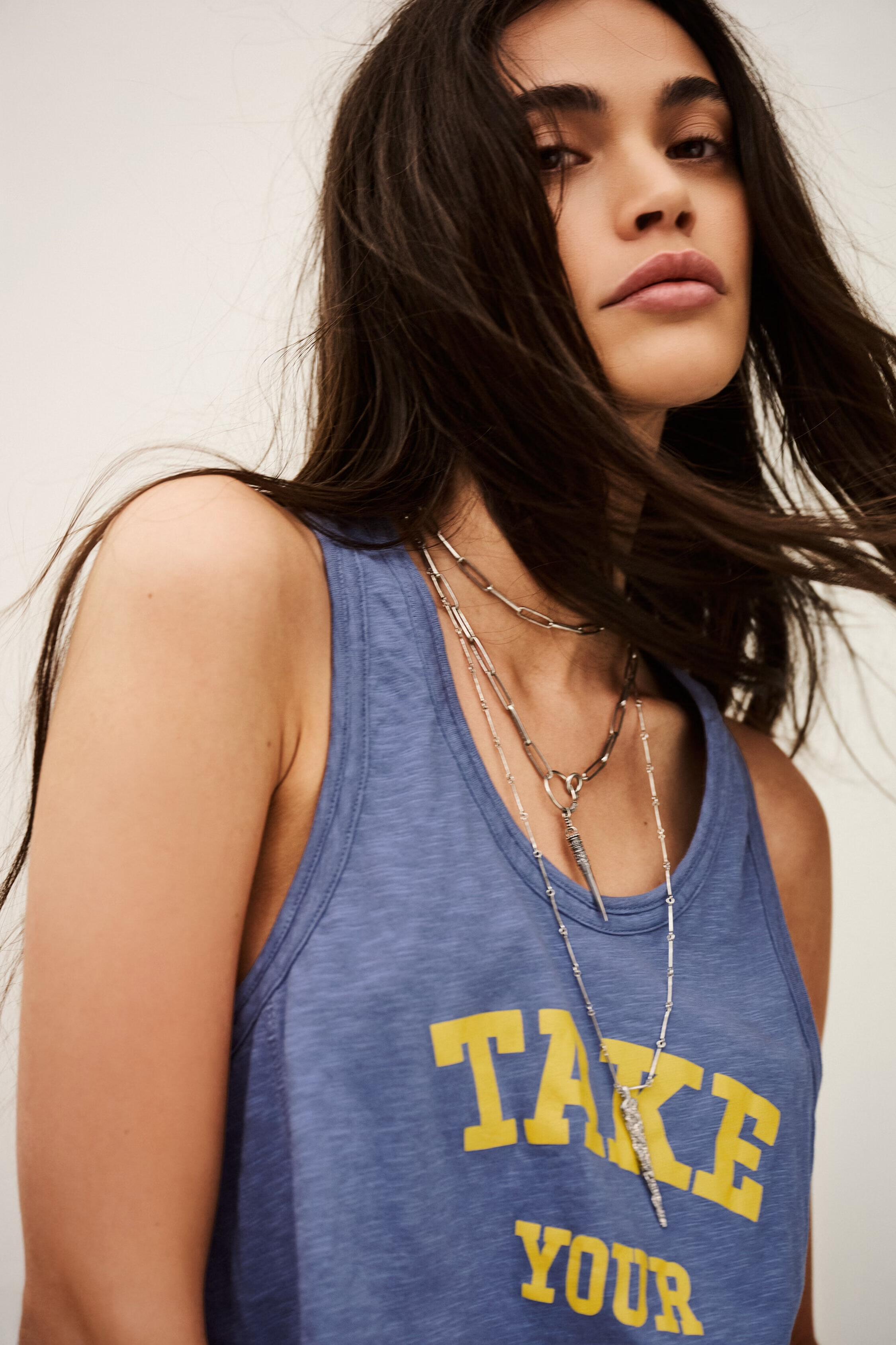 Cotton Sports Tank Vilma Blue