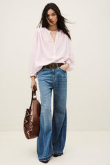 Oversized Cotton Blouse Duha Purple