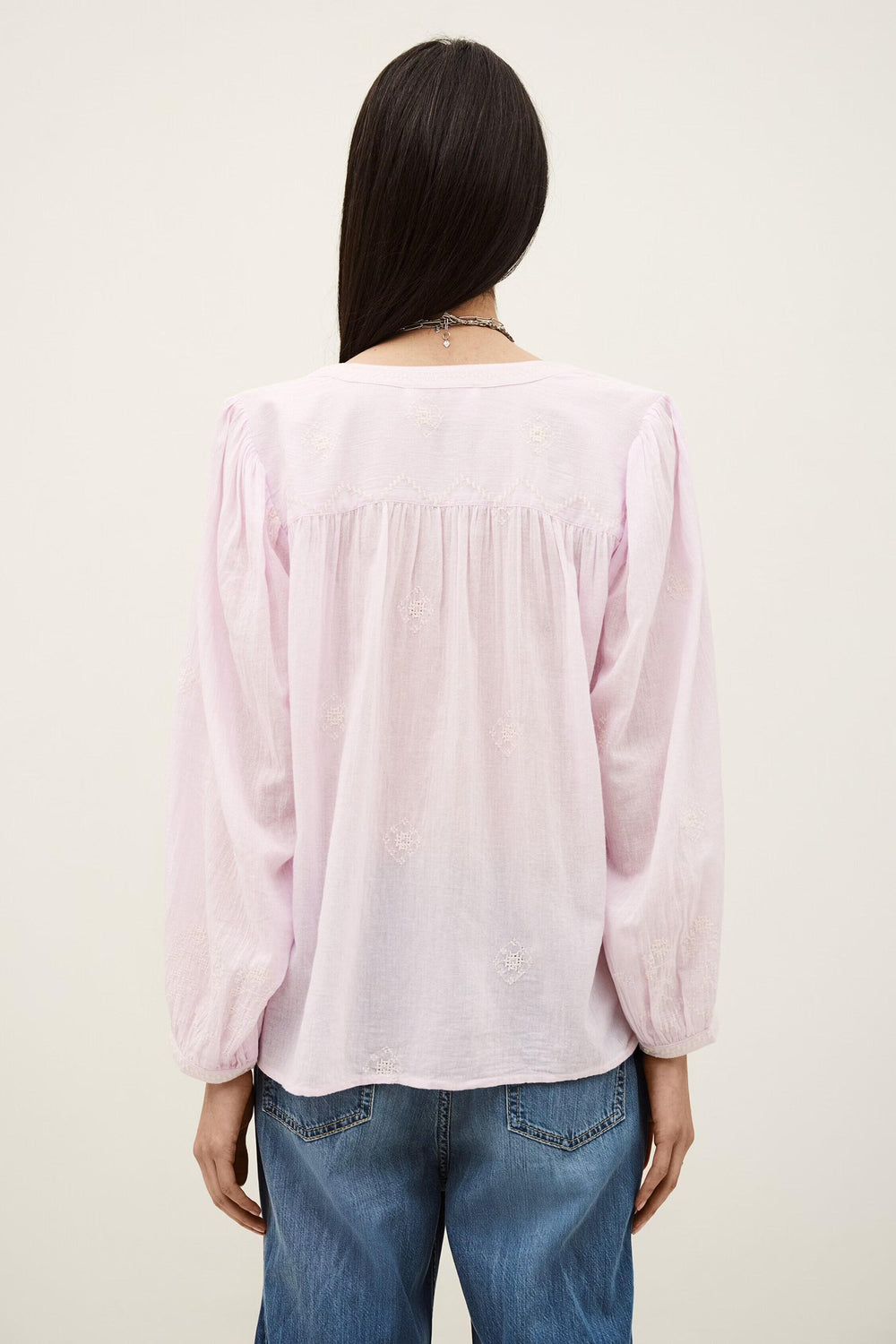 Oversized Cotton Blouse Duha Purple