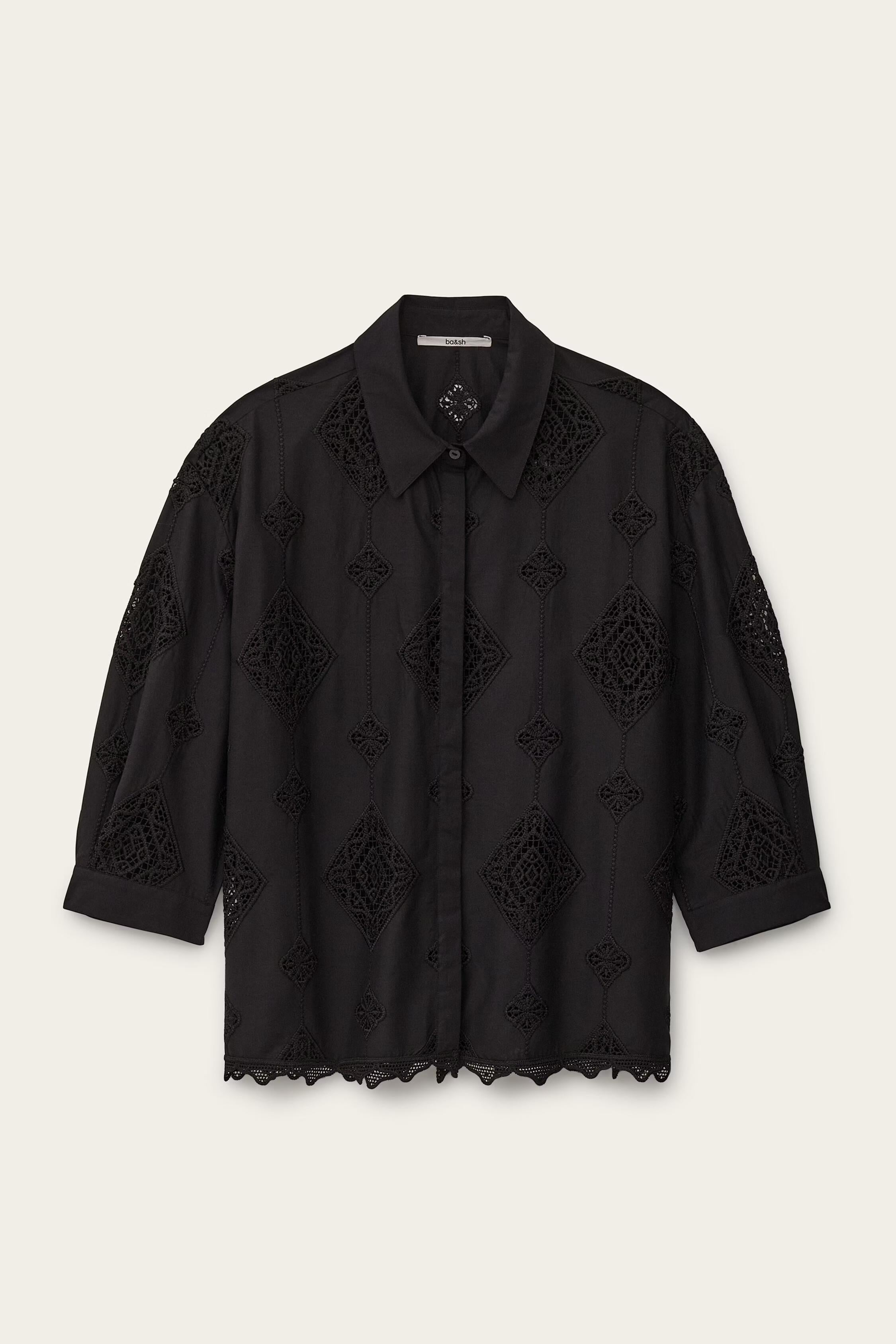 3/4-Sleeved Shirt Muriel Black