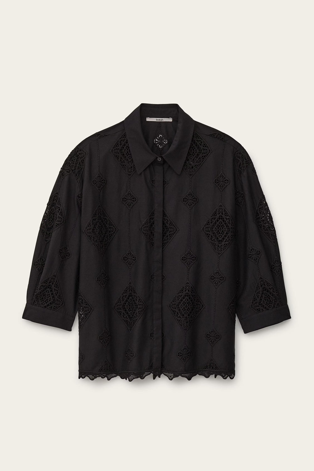3/4-Sleeved Shirt Muriel Black