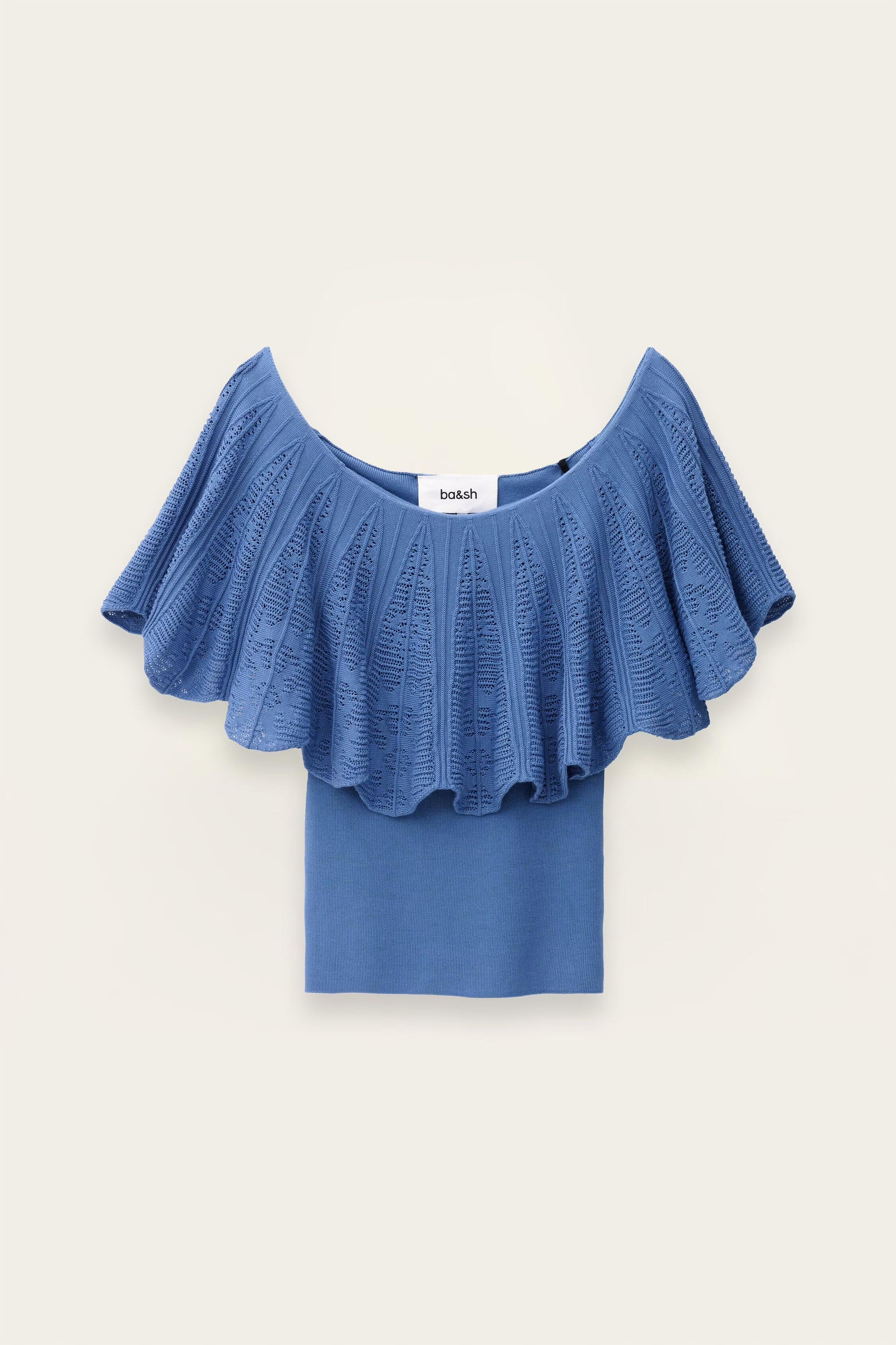 Off-The-Shoulder Top Salda Blue