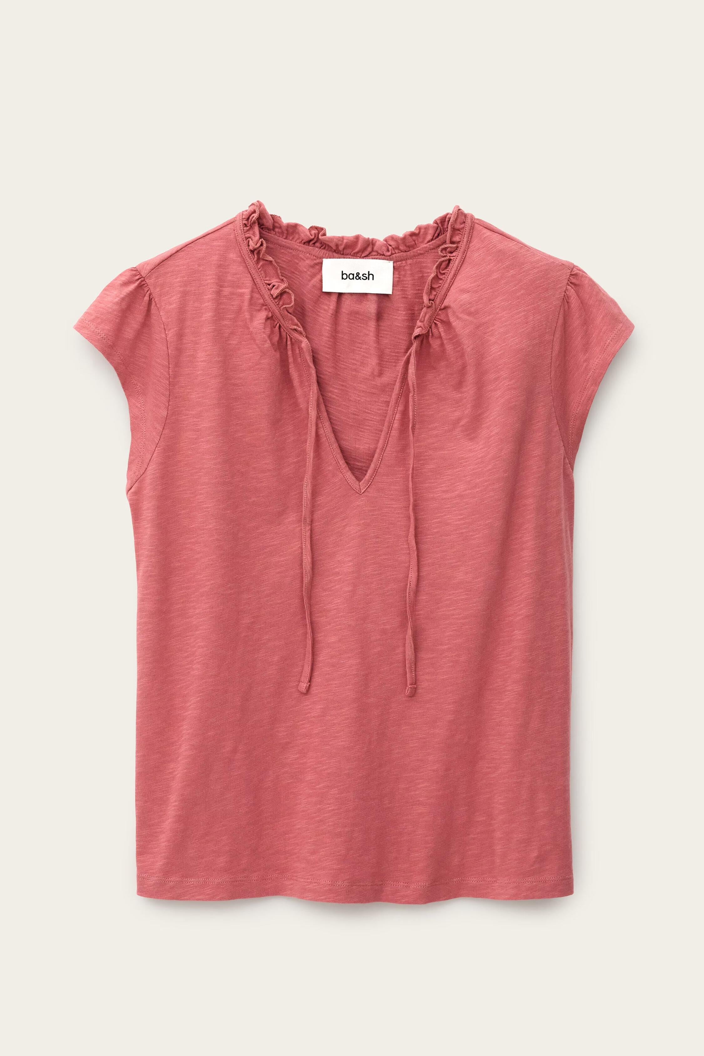 Top With Ruffled Sleeves Very Pink