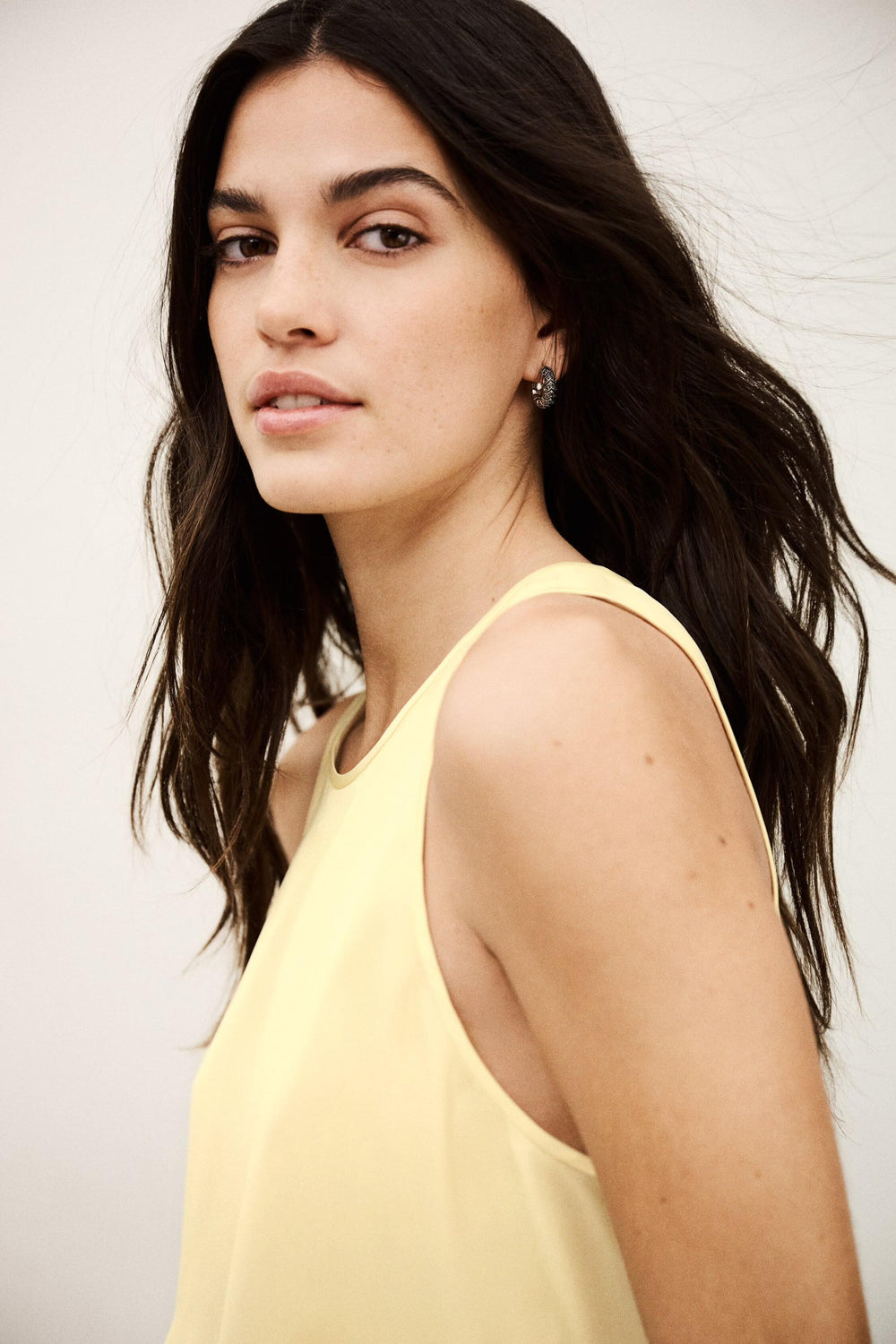 Sleeveless Top Cedi Yellow