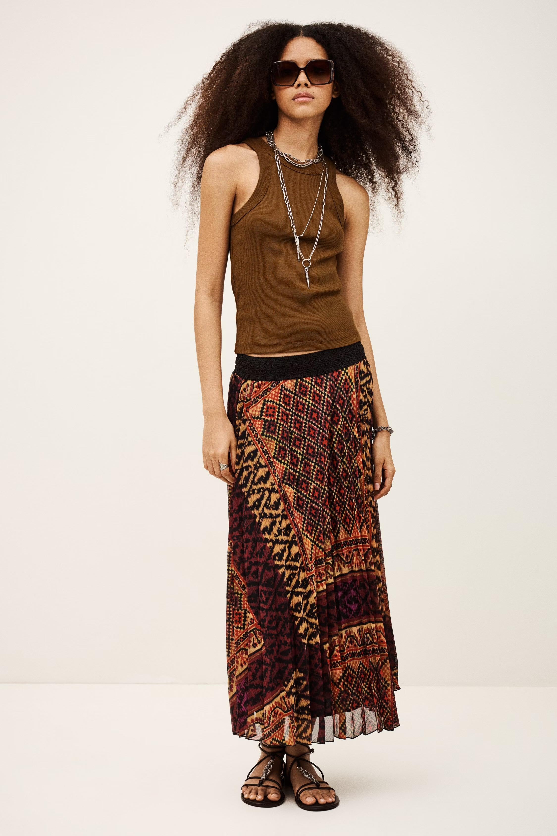 Ribbed Cotton Top Cynda Brown