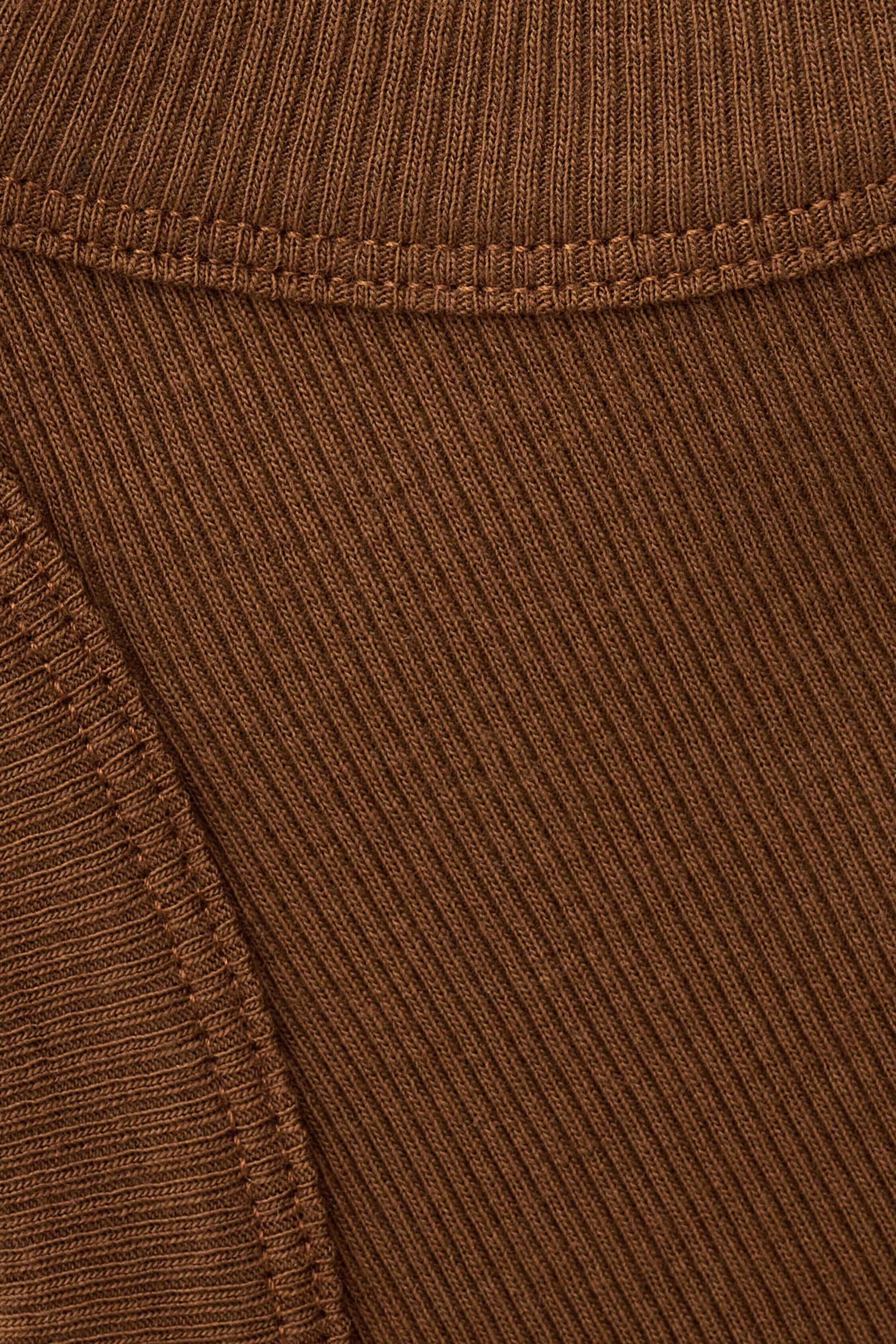 Ribbed Cotton Top Cynda Brown