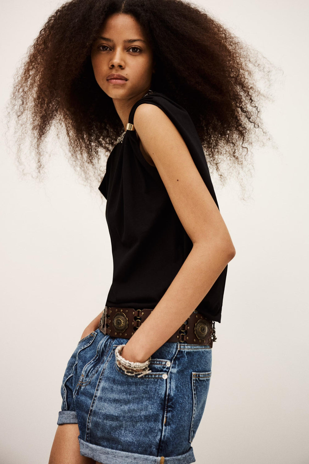Short-Sleeved T-Shirt Allia Black
