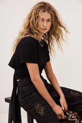 Short-Sleeved T-Shirt Blanca Black