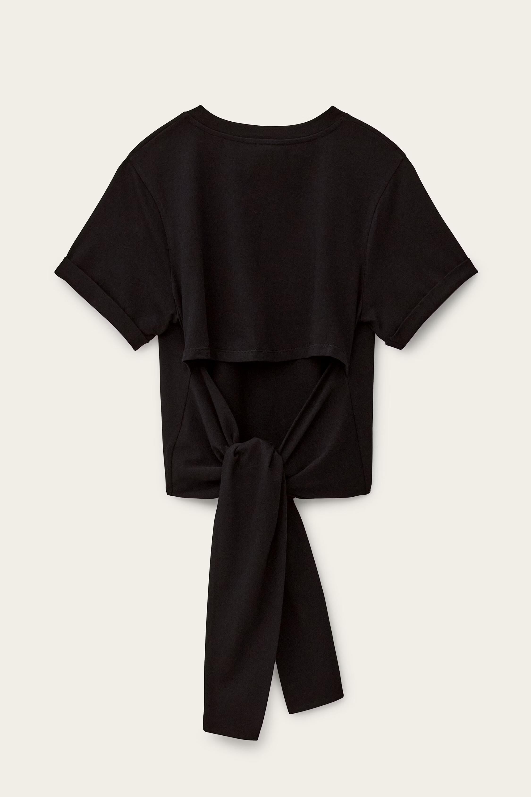 Short-Sleeved T-Shirt Blanca Black
