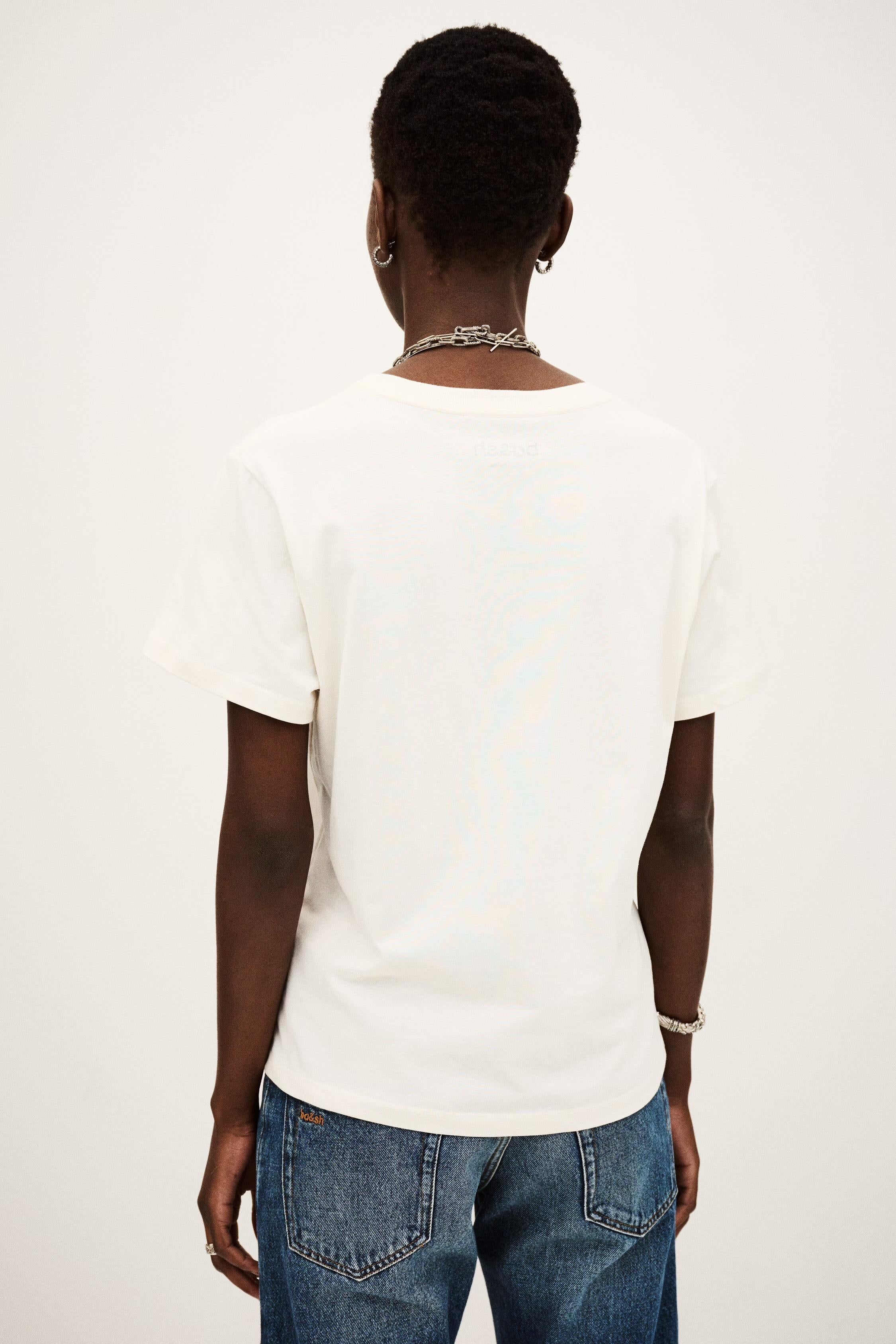 College Style T-Shirt Ioni Off-White