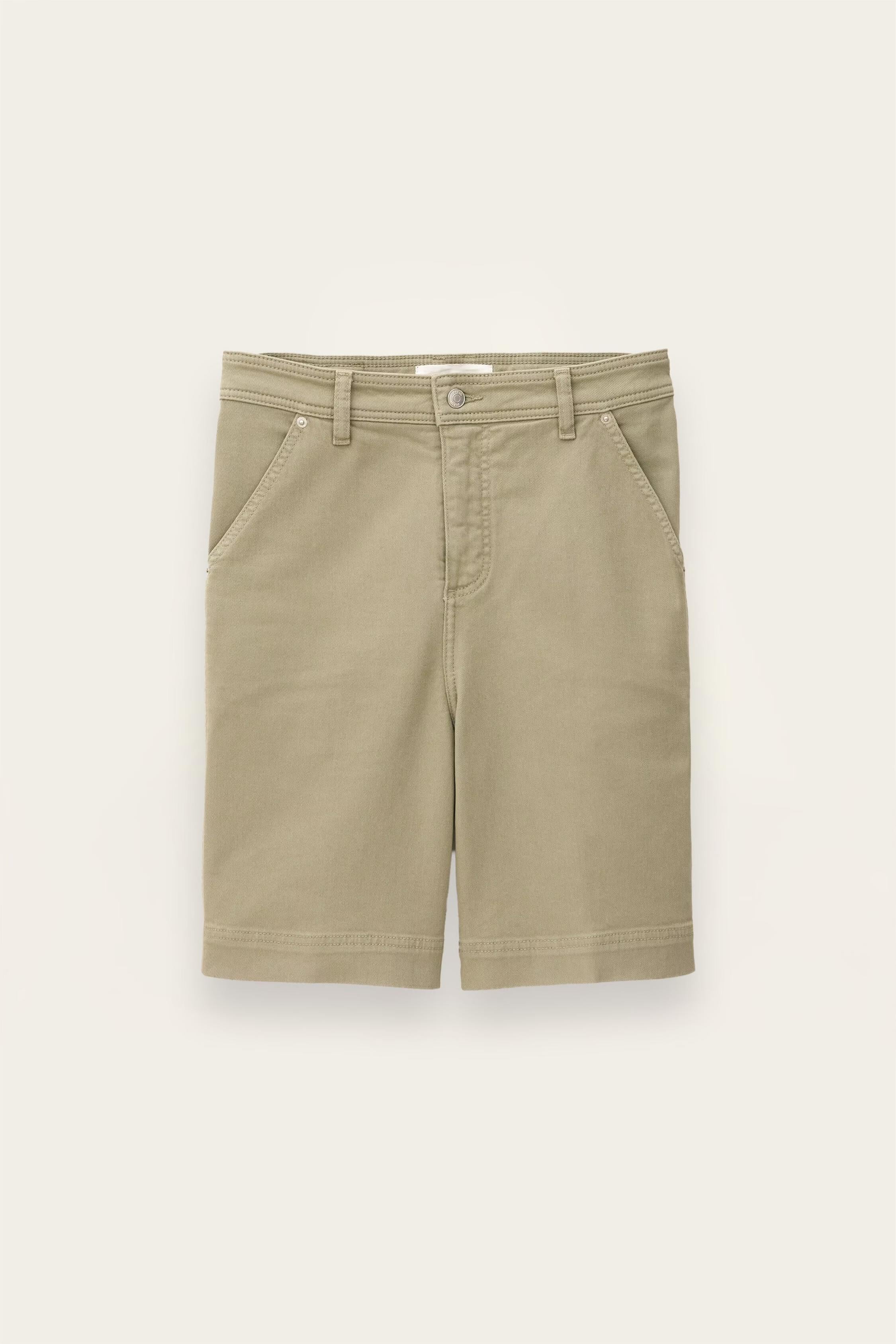 Loose-Fitting Cotton Bermuda Shorts Todd Green