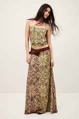 Midi Skirt Pario Yellow