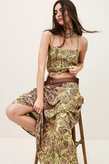 Midi Skirt Pario Yellow