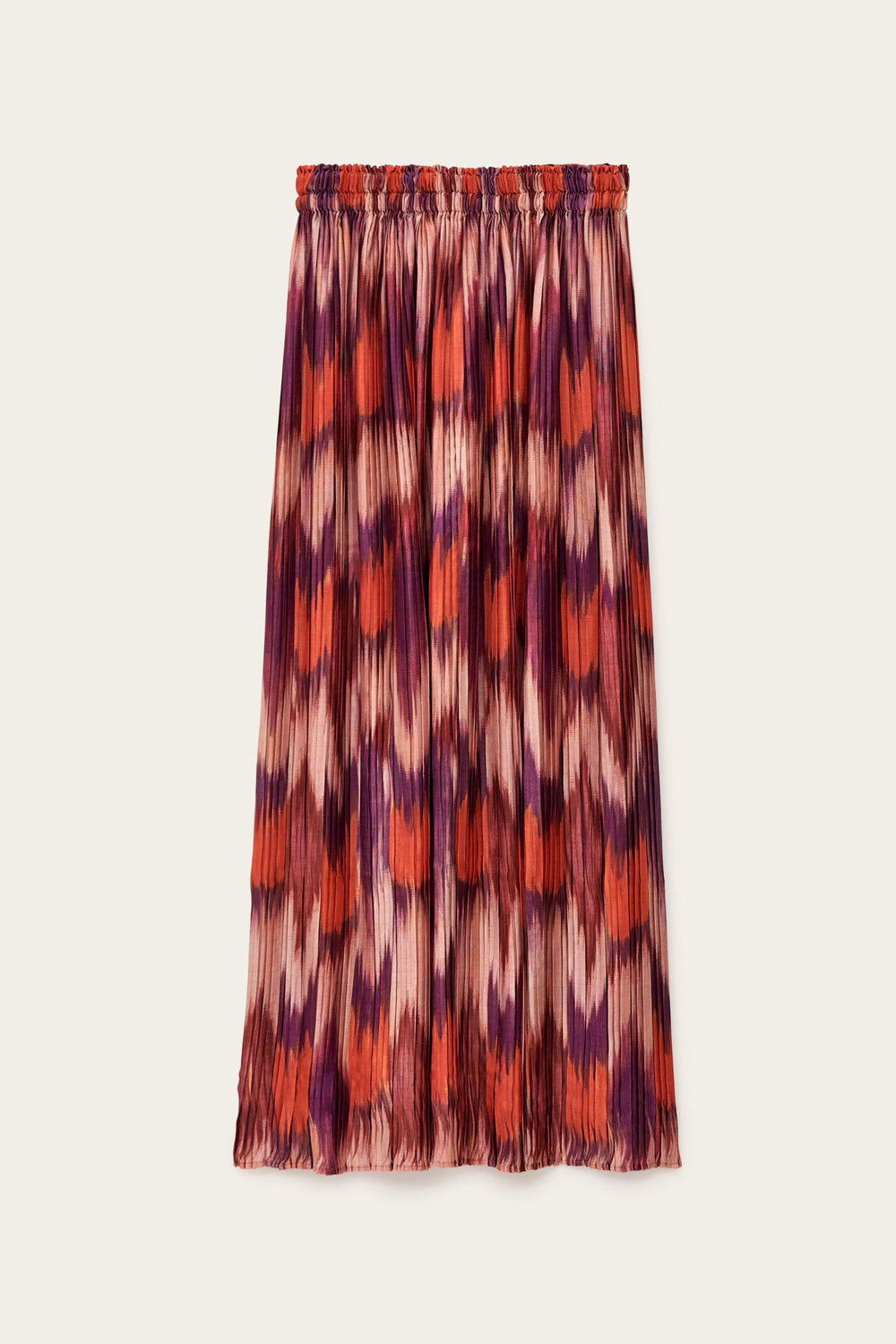 Pleated Midi Skirt Ariette Orange