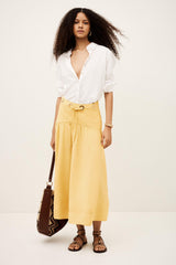 Midi Skirt Donia Yellow