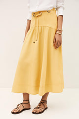 Midi Skirt Donia Yellow