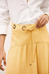 Midi Skirt Donia Yellow