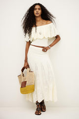 Knit Maxi Skirt Serta Off-White