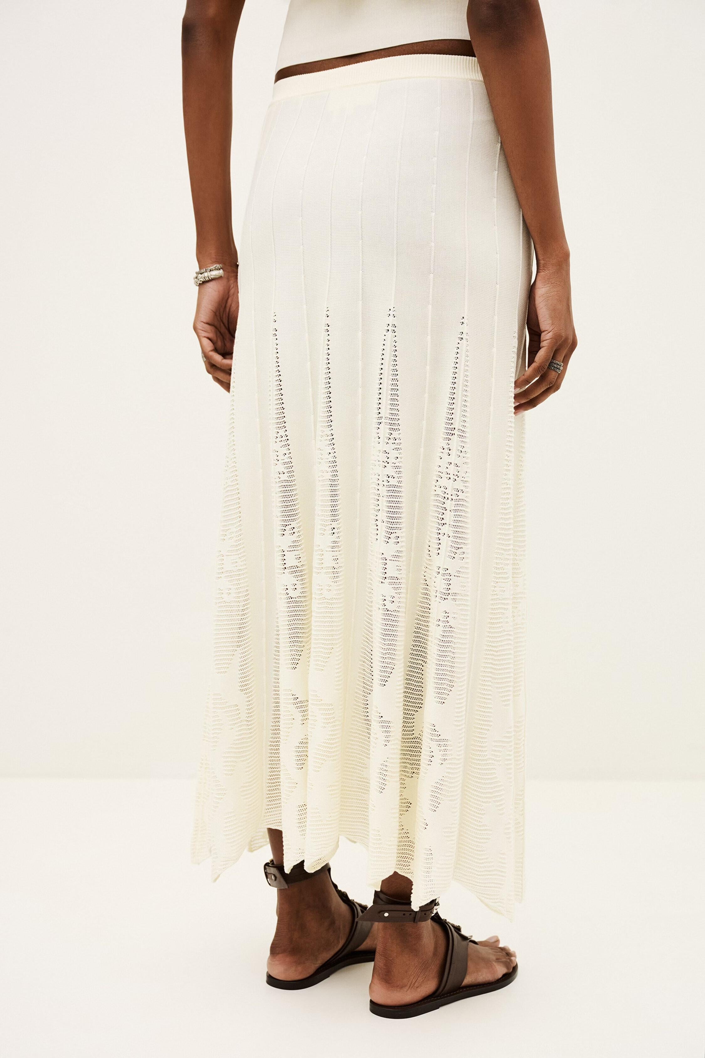 Knit Maxi Skirt Serta Off-White