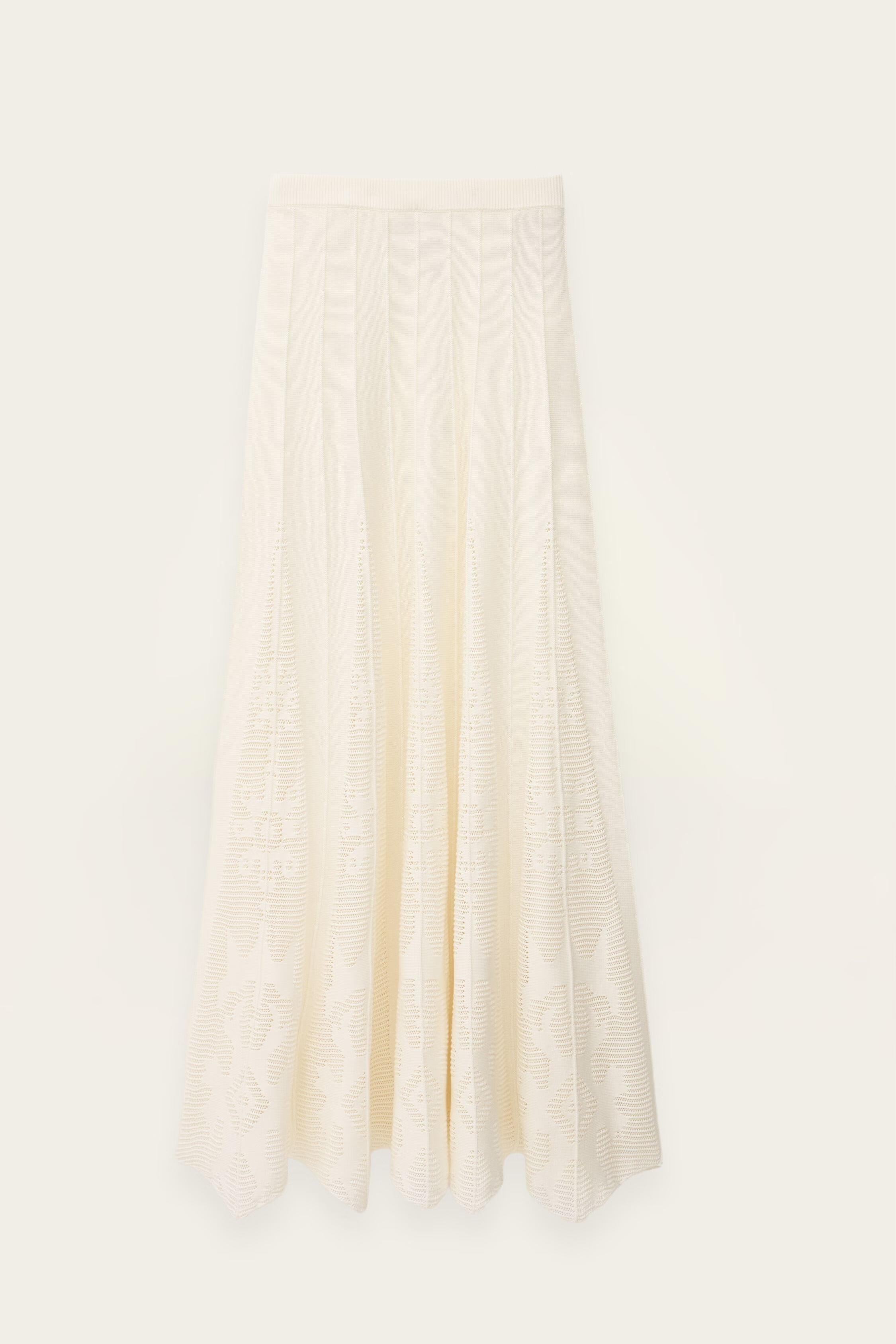 Knit Maxi Skirt Serta Off-White