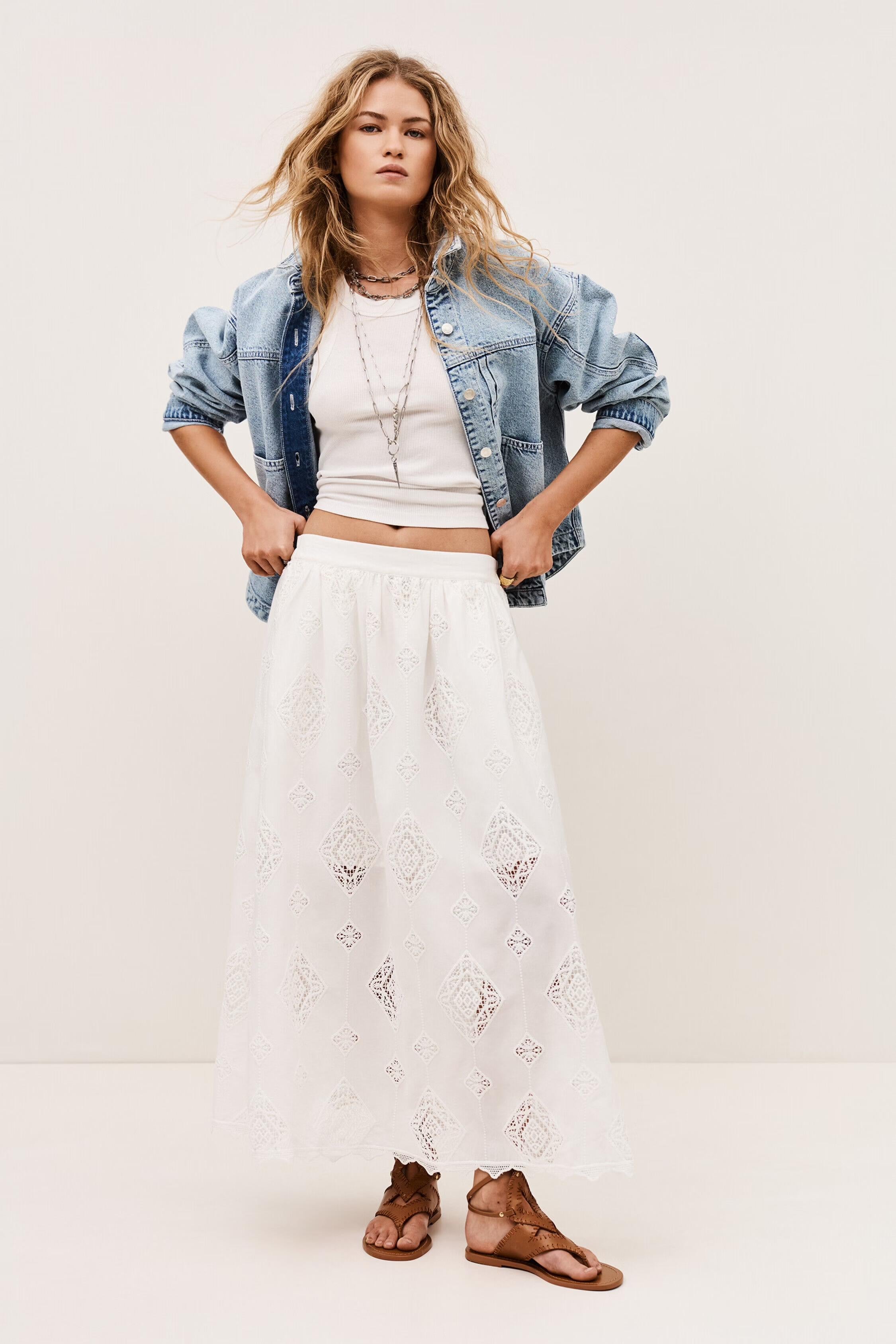 Maxi Skirt Mona Off-White
